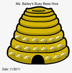 Busy Bees Hive Clip Art At Clker - Cartoon Bee Hive #3615060