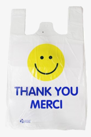 Shopping Bags Hd Printed Smiley Face, 12x6x20, 12mil, - Smiley #3615323