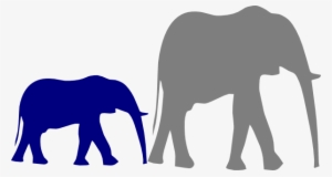 How To Set Use Mother And Baby Elephant Svg Vector #3616537