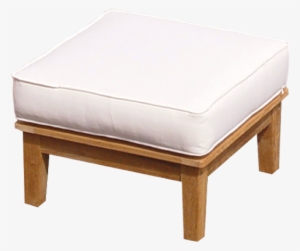 Miami Club Chair Set - Royal Teak Miami Ottoman - Off-white With Off-white #3616963