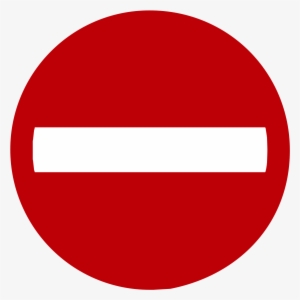 Indonesian Road Sign B2b - No Entry Sign Png #3616985