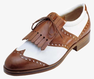 Luxor Brandy & Calf White - Traditional Golf Shoes #3617055