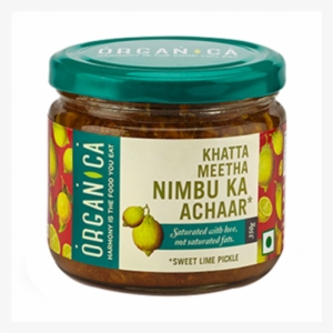 Organica Sweet Lime Pickle - Organica Olive Oil Chilli Pickle, 300g #3617374