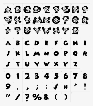 Font Characters - Font #3617911