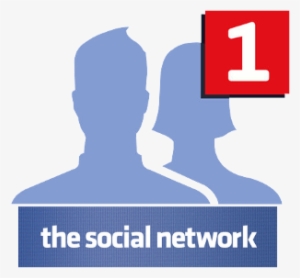 The Social Network Movie Image With Logo And Character - Social Network Movie Logo #3618377