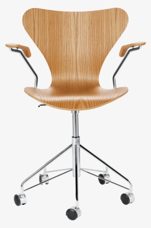 Series 7™ - Fritz Hansen Swivel Chair Oak #3618636