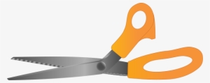 Orange Scissors Clipart Png - Scissors With Blank Background #3618676