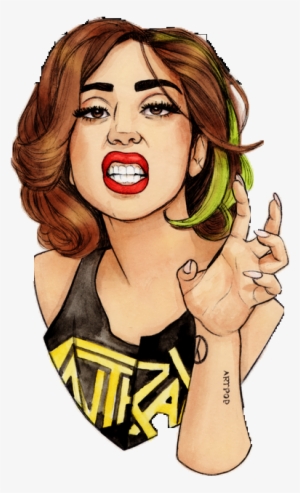 Lady Gaga Png By Iasminutz On Deviantart - Lady Gaga Cartoon Png #3618719