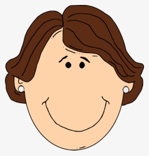 Another Smiling Brown Hair Lady Svg Clip Arts 570 X #3618758