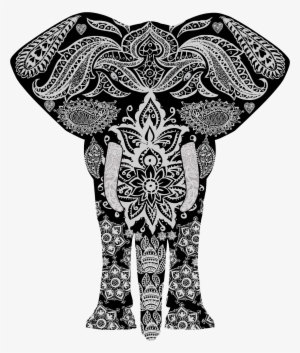 This Free Icons Png Design Of Floral Pattern Elephant #3619039