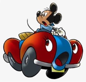 Images Of Mickey Mouse Driving Cars Baby Mickey - Car With Mickey Cartoon #3619511