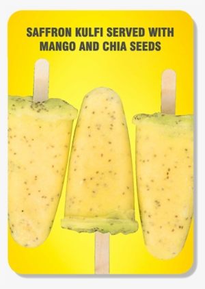 Safron Kulfi Served With Mango And Chia Seeds - Mycogen Seeds #3620175