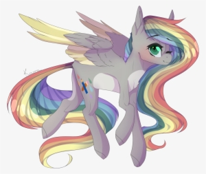 Skimea, Colored Wings, Female, Mare, Multicolored Wings, - Cartoon #3620199