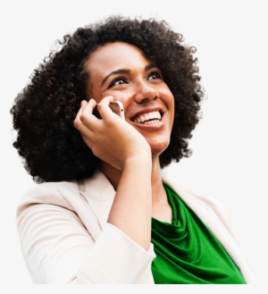 Lady On The Phone Smiling - Business #3621840