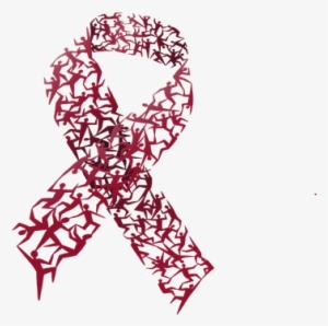 Red Ribbon For World Aids Day Wad - Hiv Red Ribbon Png #3622042