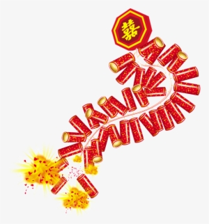 Hand Painted Cartoon Firecracker Decoration Vector - Firecracker #3622430