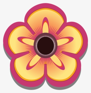 New Abstract Flower - Abstract Pink Flower Png Vector #3622627