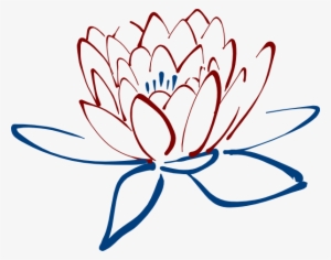 How To Set Use Red Blue Lotus Clipart - Lotus Clip Art Flowers #3622775