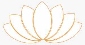 Lotus Clipart Orange - Clip Art #3622776