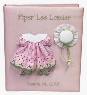 Pinafore Baby Dress & Hat Baby Memory Book - Cotton #3623417