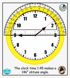 Download Custom Add Name Clock Large Wall Clock Clipart - Protractor On A Clock #3623960