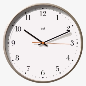 Contemporary Wall Clocks Clipart Png - Bai Design 15'' Jumbo Wall Clock, Grey #3624046