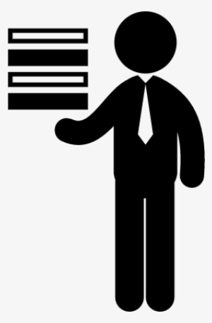 Businessman Holding Books Vector - Men With Tie Icon #3625787