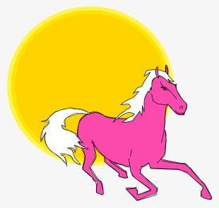 Small - Vectores De Caballos Rosados #3627305