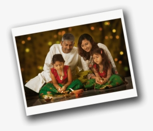Asian Indian Family Diwali Celebration - Picture Frame #3627401