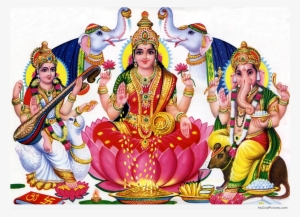 Every Year, On The Auspicious New Moon Day, Which Is - Lakshmi Devi With Elephants #3627771