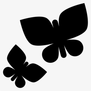 Png File - Two Black Butterflies Png #3628043
