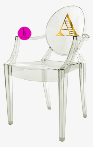Monogram3 Clear Ghost Chair - Chaise Tolix Louis Ghost #3628659