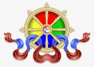 Buddhist, Dharma, Wheel - Noble Eightfold Path Png #3630306