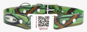 Camouflage Qr Digital Dog Id Collar - Fonecta Caller #3630643