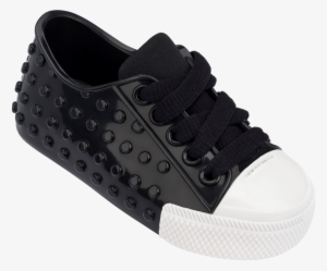 Mini Melissa Black/white Polibolha Shoe - Mini Melissa Polibolha Iii (black/white) #3630941