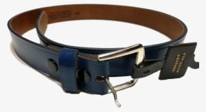 Home / Pro Leather Belts / Navy Leather Belt - Belt Buckle #3631192