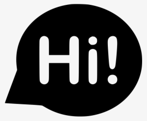 Hi Bubble Welcome Comments - Welcome Icon #3631438