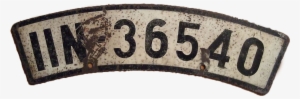 German Motorcycle Front License Plate 1933-1945 - German Ww2 Number Plate #3631934
