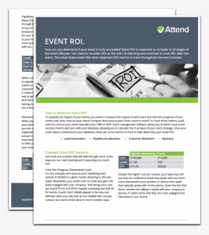 Event Roi Cheat Sheet - "seeking An American Art Of The Dance" #3632562