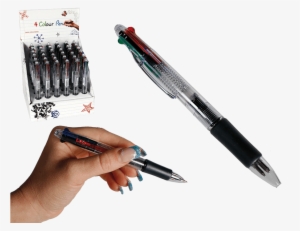 Ball Pen With 4 Coloured Cartridges - 4 Colour Ball Pen 36s #3632919