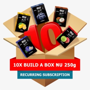 10x Build A Box Nu 250g Pack Subscription - Coco Nara #3633135