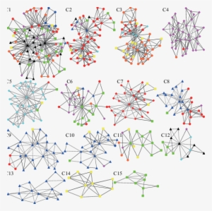 15 Clusters Detected In The Planar Maximally Filtered - Stock #3633918