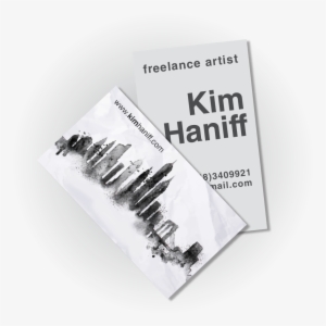 Get Free Overnight Shipping On Business Cards - Art Print: Anna42f's Silhouette Ink New York, 61x41cm. #3633988