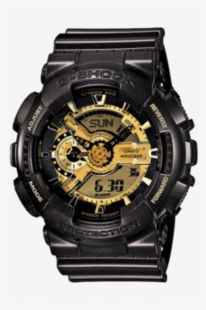 Resin Strap Watch With Golden Round Dial - Ba110 1a Baby G #3634085