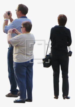 People Png Images For Photoshop Three Visitors - Tourists Taking Photos Png #3634745