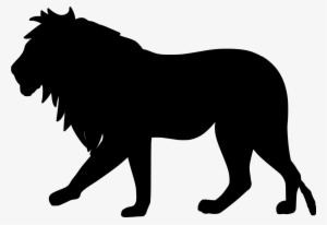 Download Png - Free Vector Lion Silhouette #3634974