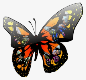 Flying Butterfly Png Image - Moving Clip Art Butterfly #3635496