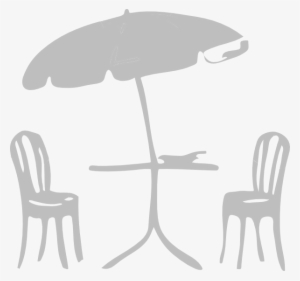 Tables Chairs - Umbrella Clip Art #3636443