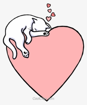 Valentine Heart With Cat Royalty Free Vector Clip Art - Orange As Marmalade: Tan Naranja Como Mermelada #3636941