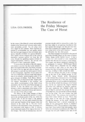 The Resilience Of The Friday Mosque - Document #3637100